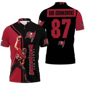 Rob Gronkowski 87 Tampa Bay Buccaneers Super Bowl 2021 NFC South Division Champions Polo Shirt a Beeteeshop PLS3165